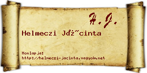 Helmeczi Jácinta névjegykártya
